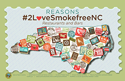 Reasons #2 Love Smokefree NC Poster with Stamp Board